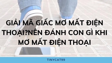 Đánh con gì khi mơ thấy mất điện thoại?